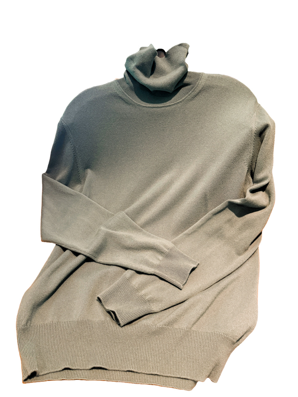 Loro Piana- NWOT-Baby Cashmere Sz 48 Sage Green Turtleneck